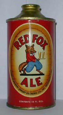Red Fox Ale Beer Can