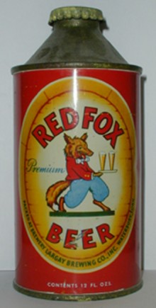 Red Fox Beer Can