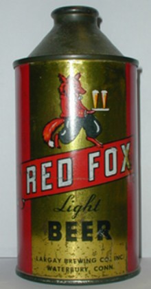 Red Fox Light Beer Can