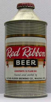 Red Ribbon Beer Can