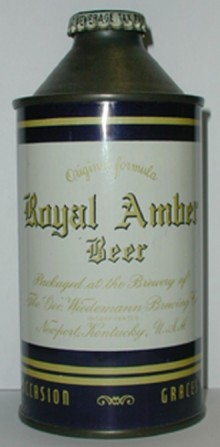 Royal Amber Beer Can