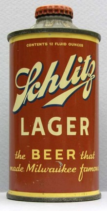 Schlitz Lager Beer Can