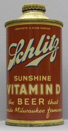 Schlitz Vitamin D Beer Can