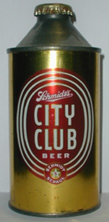 Schmidts City Club Beer Can