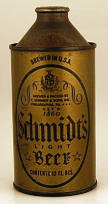 Schmidts Light Beer (Olive Drab) Beer Can