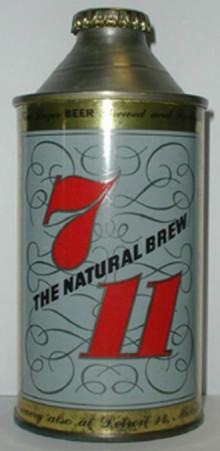 7 11 Natural Brew Beer Can