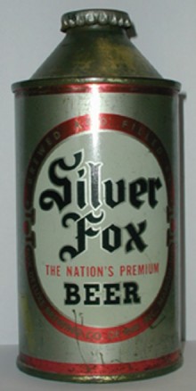 Silver Fox Beer Can