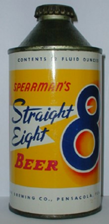 Spearmans Straight Eight Beer Can