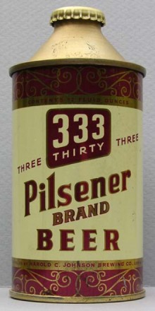 333 Pilsener Beer Can