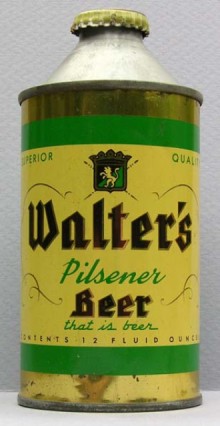Walters Pilsener Beer Can