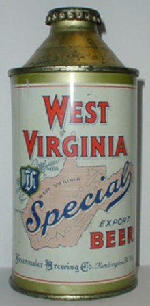 West Virginia Special Beer Can