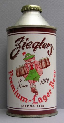 Ziegler's Premium Lager Beer Can