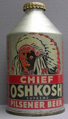 Chief Oshkosh Pilsener Beer Can