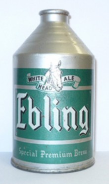 Ebling White Horse Ale Beer Can