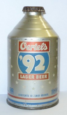 Oertels 92 Lager Beer Can