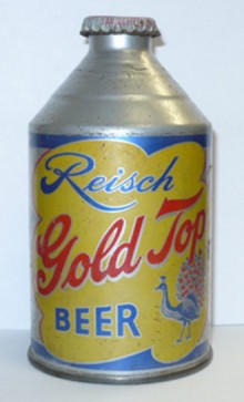 Reisch Gold Top Beer Can