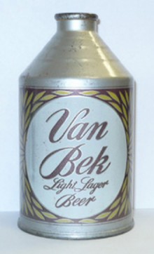 Van Bek Light Lager Beer Can