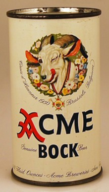 Acme Bock Beer Can