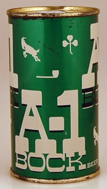 A 1 Bock Beer Can