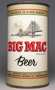 Big Mac Brand Beer Can