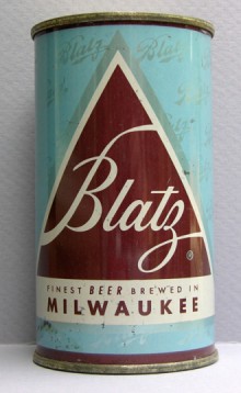 Blatz Beer (light blue) Beer Can