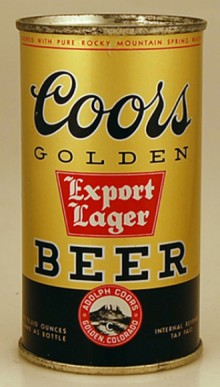 Coors Export Lager Beer Can