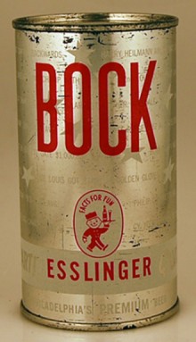 Esslingers Bock Parti Quiz Beer Can
