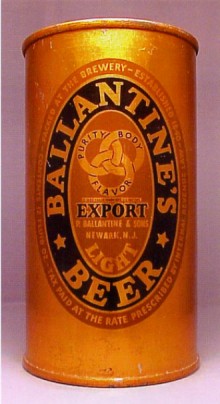 Ballantine's Light Beer Can