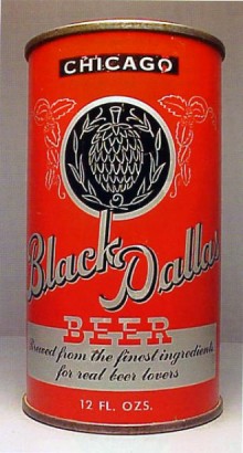 Black Dallas Beer Can