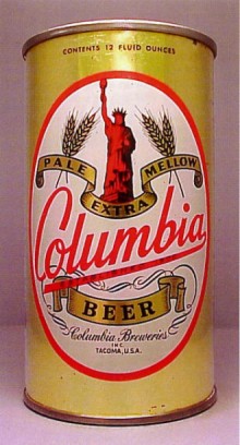 Columbia Pale Extra Mellow Beer Can