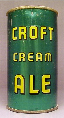 Croft Cream Ale Beer Can