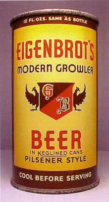 Eigenbrot's Modern Growler Beer Can