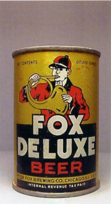 Fox Deluxe Beer 8 oz. Beer Can