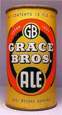 Grace Bros. Ale Beer Can