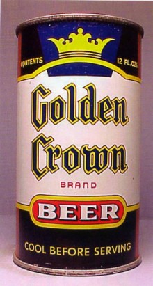 Golden Crown Beer Can