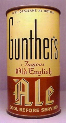 Gunthers Old English Ale Beer Can