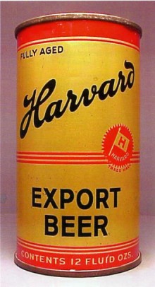 Harvard Export Beer Can