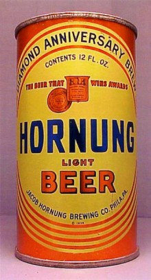 Hornung Diamond Anniversary Light Beer Can