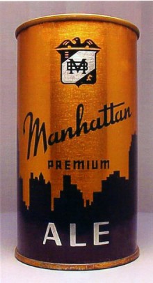 Manhattan Premium Ale Beer Can