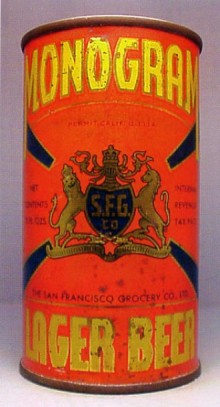 Monogram Lager Beer Can