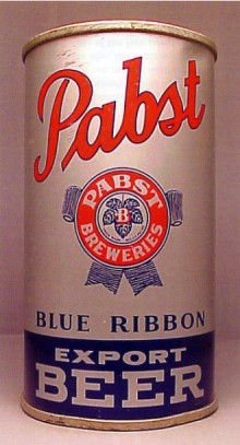 Pabst Blue Ribbon Export Beer Can