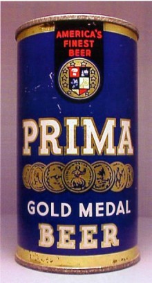 Prima Gold Medal Beer Can