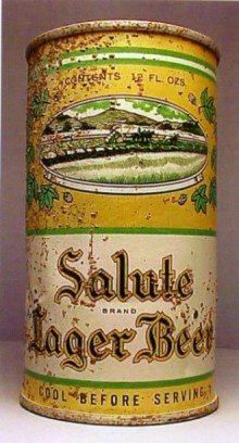 Salute Lager Beer Can