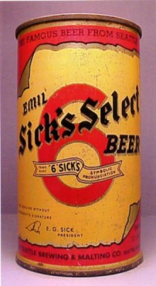 Emil Sicks Select Beer Can