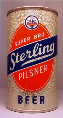 Sterling Super Bru Pilsner Beer Can