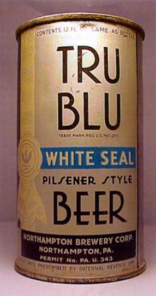 Tru Blu White Seal Pilsener Beer Can