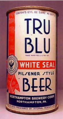 Tru Blu White Seal Pilsener Beer Can