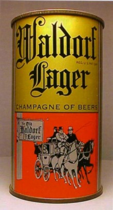 Waldorf Lager Beer Can