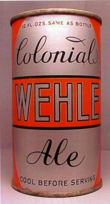 Wehle Colonial Ale Beer Can