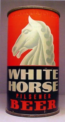 White Horse Pilsner Beer Can